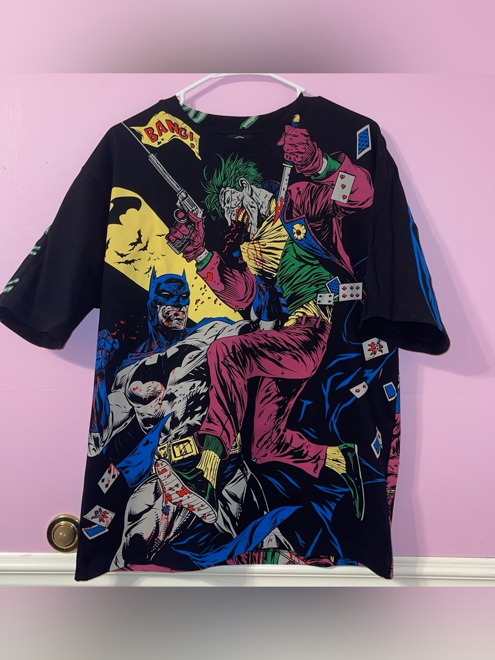 Calidoscopic Batman joker marvel Dc comic anime graphic t shirt top streetwear